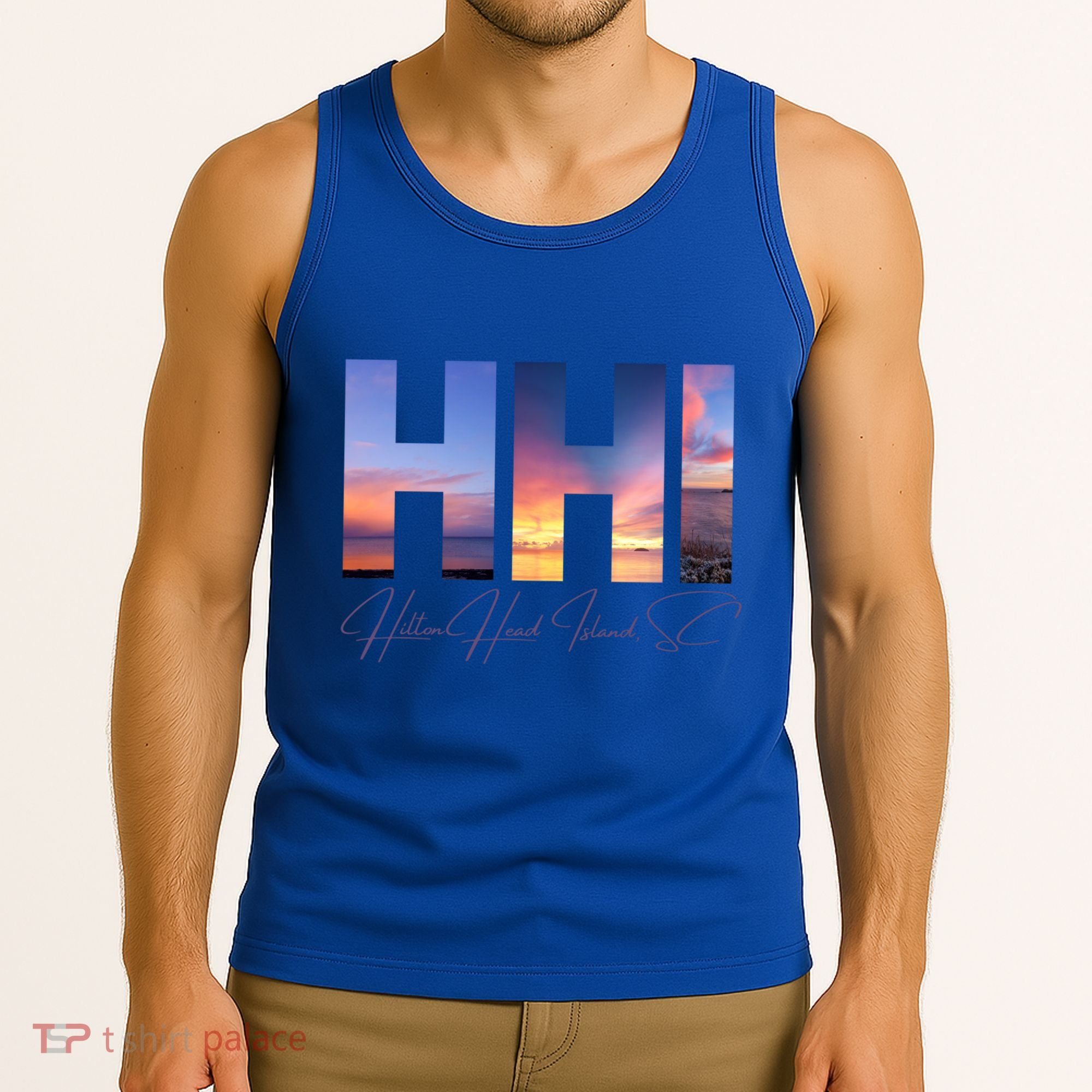 Hilton Head Island South Carolina Gift Sunset Gift Family Trip Gift Tank Top