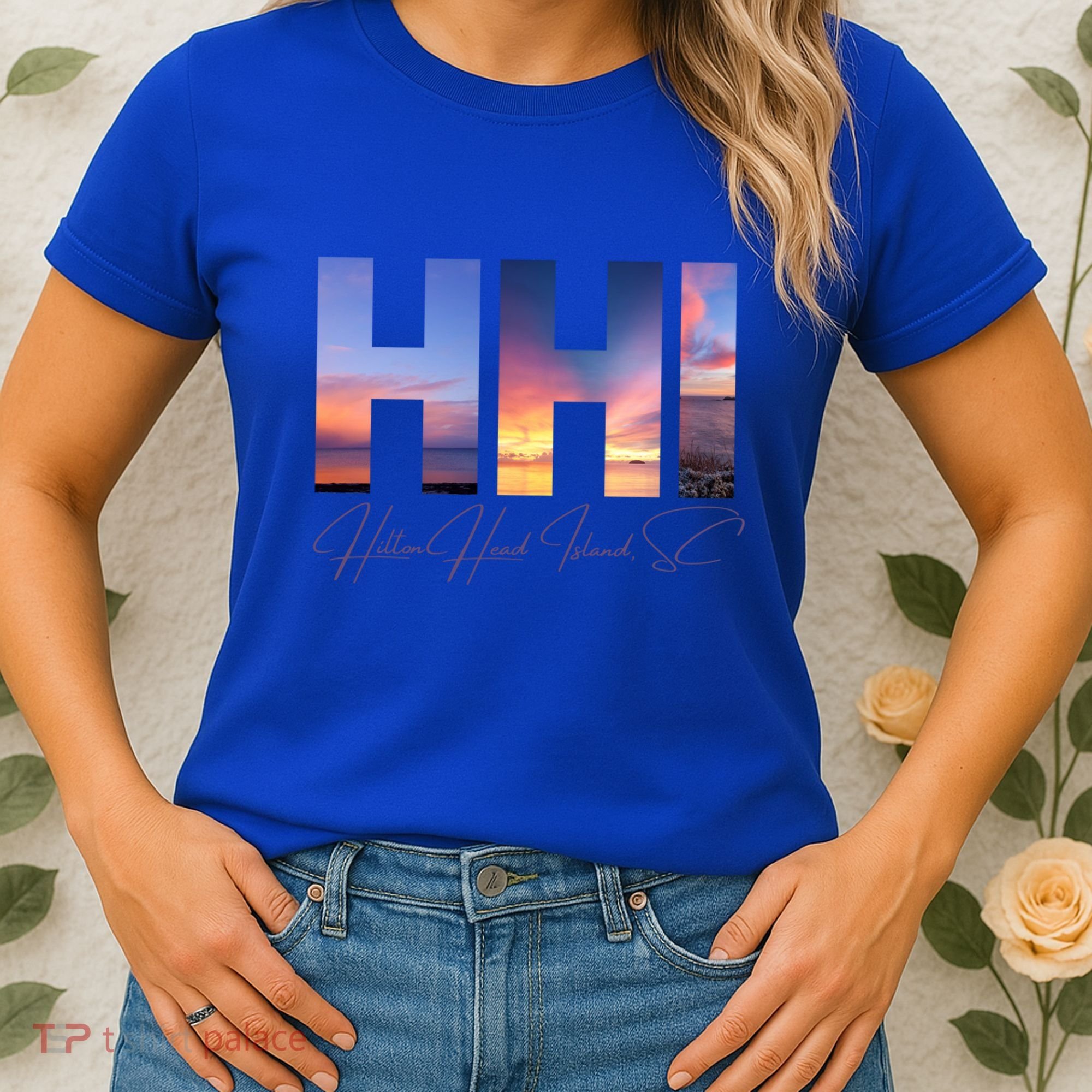 Hilton Head Island South Carolina Gift Sunset Gift Family Trip Gift Women's T-Shirt
