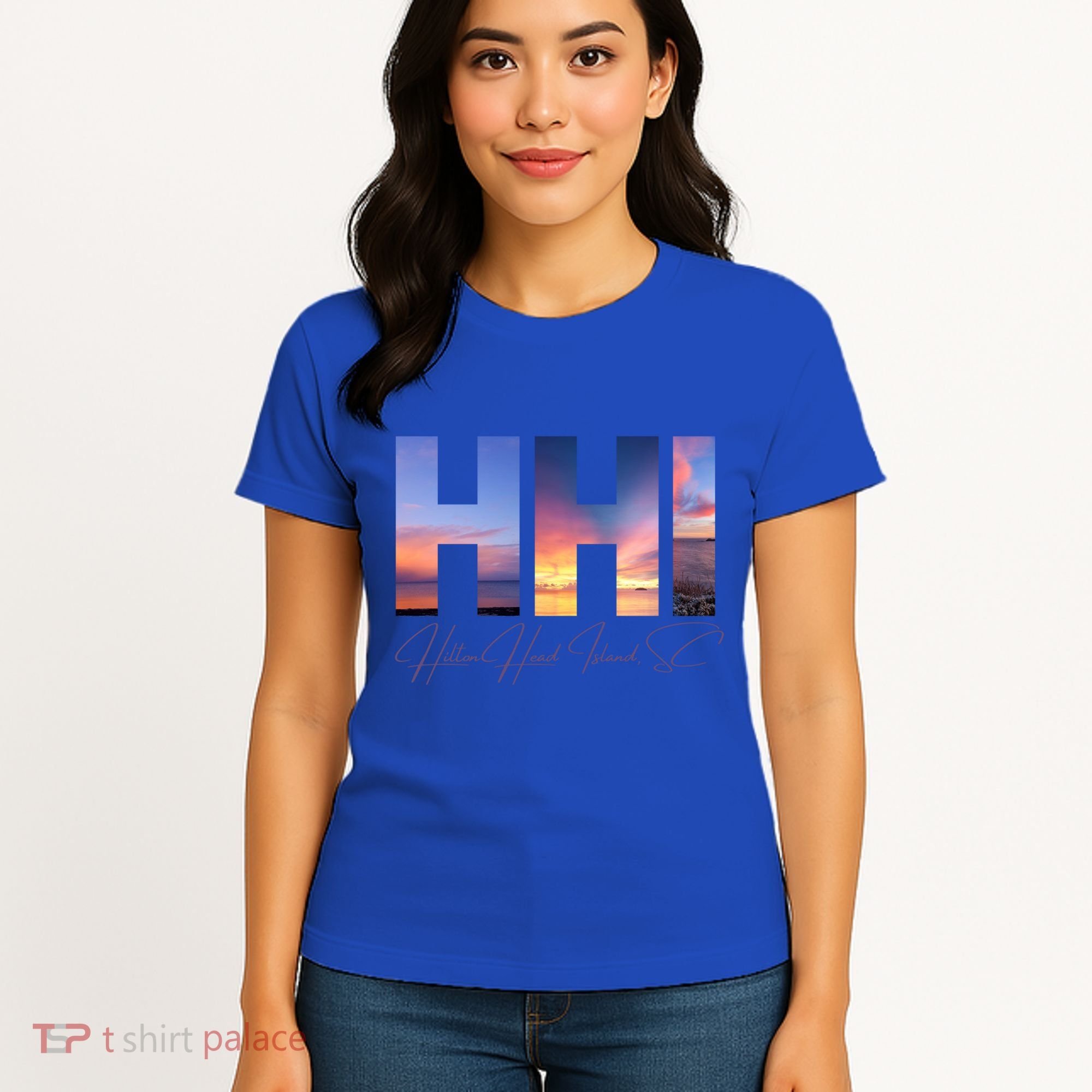 Hilton Head Island South Carolina Gift Sunset Gift Family Trip Gift Women's T-Shirt