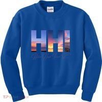 Hilton Head Island South Carolina Gift Sunset Gift Family Trip Gift Kids Sweatshirt thumb 0