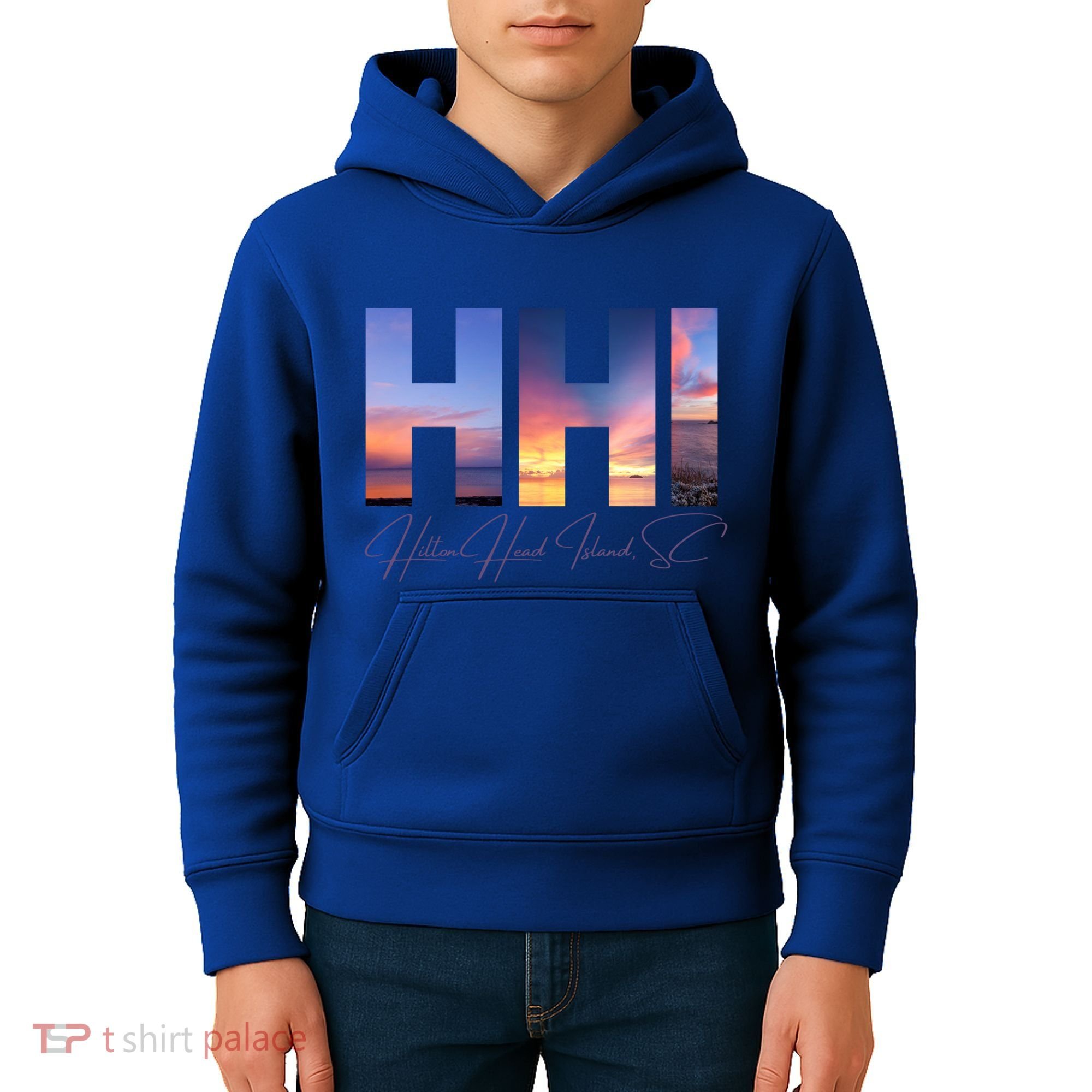 Hilton Head Island South Carolina Gift Sunset Gift Family Trip Gift Kids Hoodie