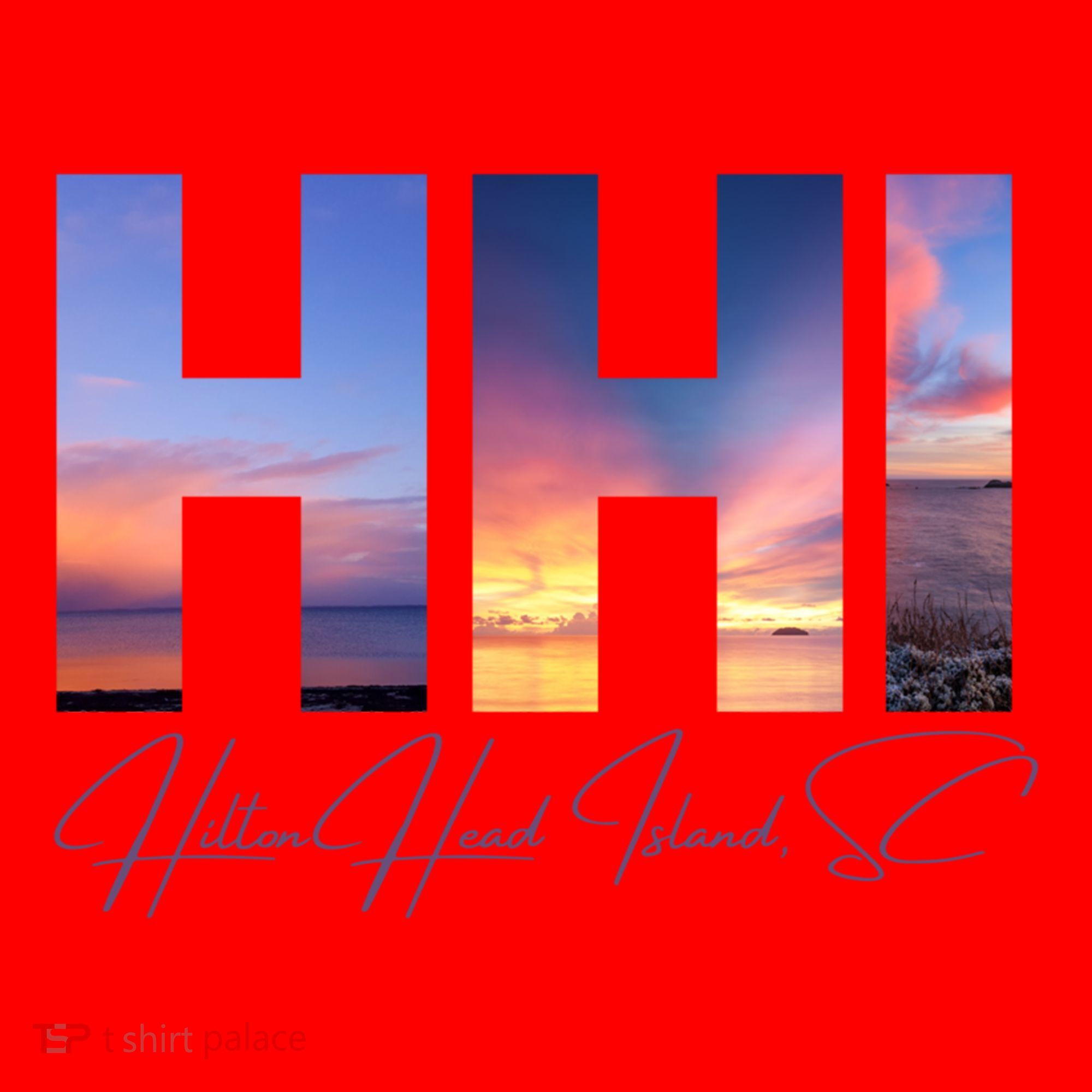 Hilton Head Island South Carolina Gift Sunset Gift Family Trip Gift Santa Hat