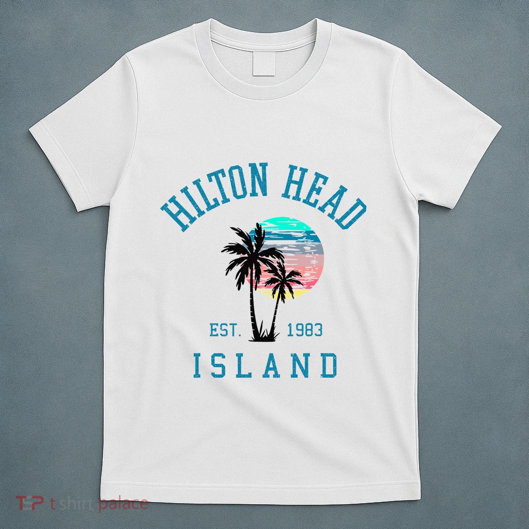 Hilton Head Island South Carolina Beach Palm Trees Summer T-Shirt