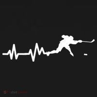 Hockey HeartBeat | Ice Hockey Player Gift Ornament thumb 1