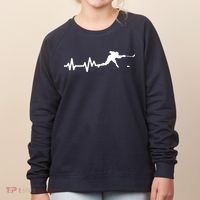 Hockey HeartBeat | Ice Hockey Player Gift Women's Sweatshirt thumb 0