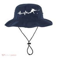 Hockey HeartBeat | Ice Hockey Player Gift Bucket Hat thumb 0