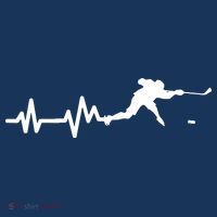 Hockey HeartBeat | Ice Hockey Player Gift Polo thumb 2