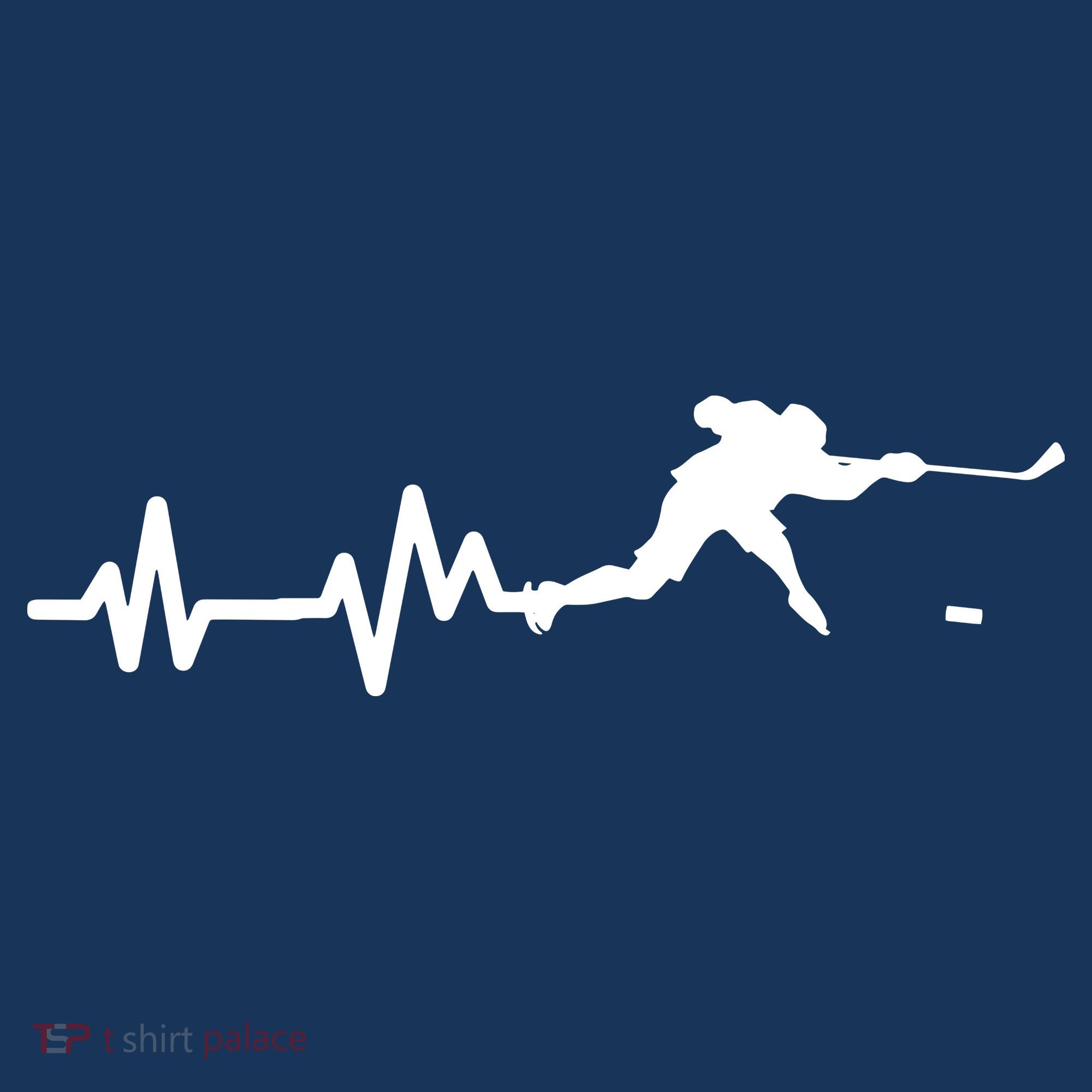 Hockey HeartBeat | Ice Hockey Player Gift Baby Bodysuit