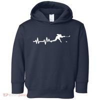 Hockey HeartBeat | Ice Hockey Player Gift Toddler Hoodie thumb 0