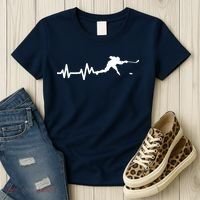 Hockey HeartBeat | Ice Hockey Player Gift Women's T-Shirt thumb 3
