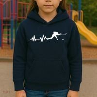 Hockey HeartBeat | Ice Hockey Player Gift Kids Hoodie thumb 3