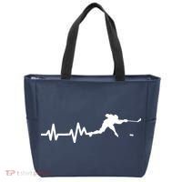 Hockey HeartBeat | Ice Hockey Player Gift Tote Bag thumb 0