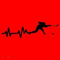 Hockey HeartBeat | Ice Hockey Player Gift Santa Hat thumb 1