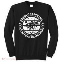 Hilton Head Island Beach South Carolina, Tropical Palm Trees, Ship Anchor Sweatshirt thumb 0