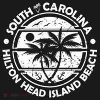 Hilton Head Island Beach South Carolina, Tropical Palm Trees, Ship Anchor Women's T-Shirt thumb 6