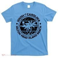 Hilton Head Island Beach South Carolina, Tropical Palm Trees, Ship Anchor T-Shirt thumb 0