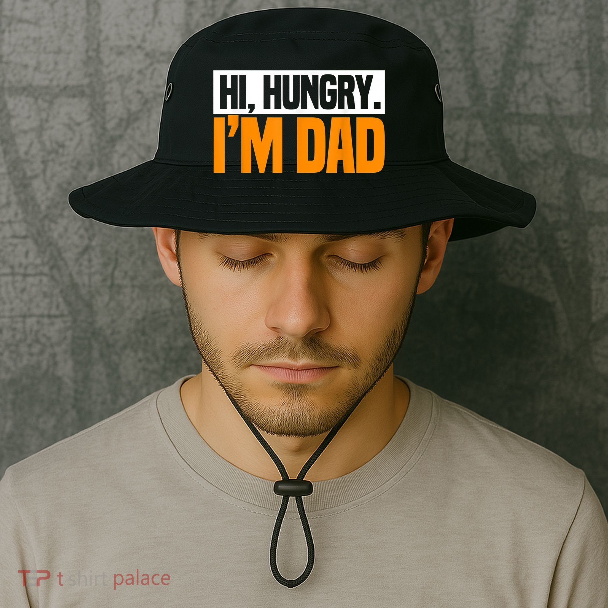 Hi Hungry I'm Dad Jokes Father's Day Gift Bucket Hat