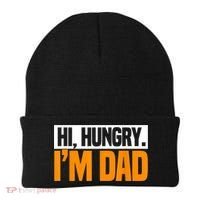 Hi Hungry I'm Dad Jokes Father's Day Gift Beanie thumb 0