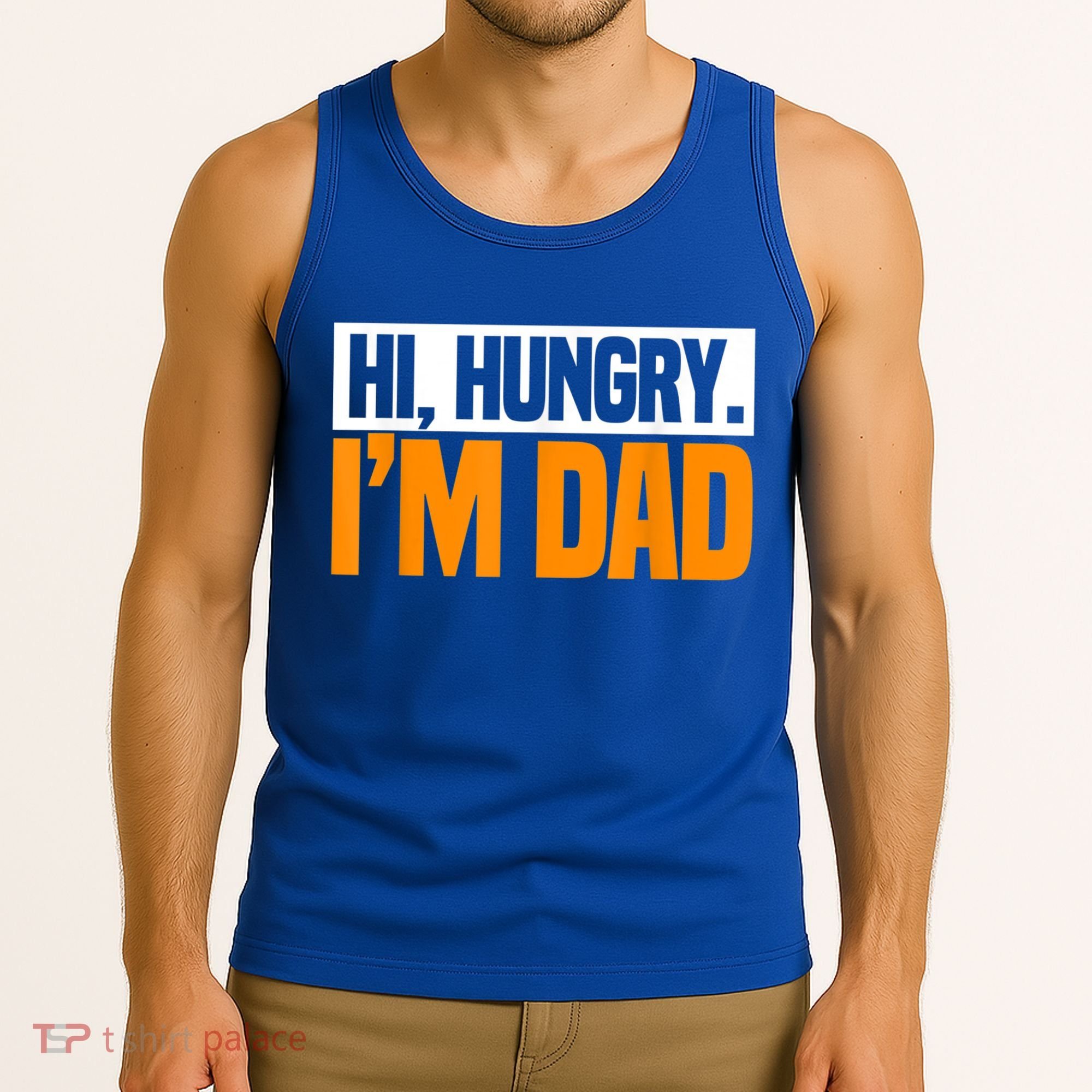 Hi Hungry I'm Dad Jokes Father's Day Gift Tank Top