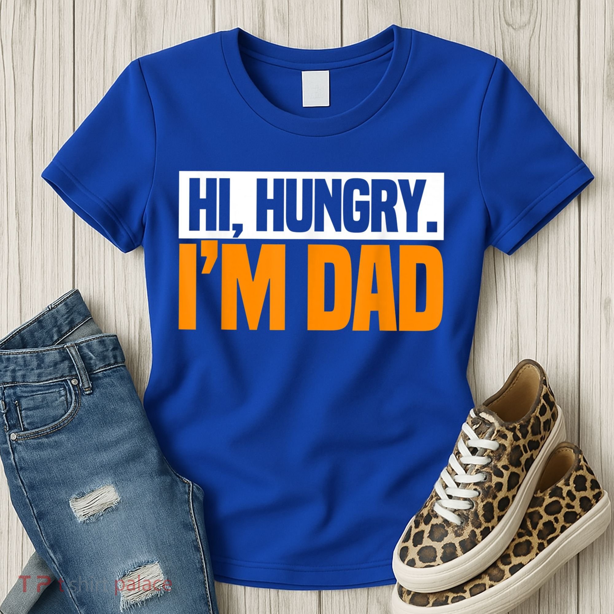 Hi Hungry I'm Dad Jokes Father's Day Gift Women's T-Shirt