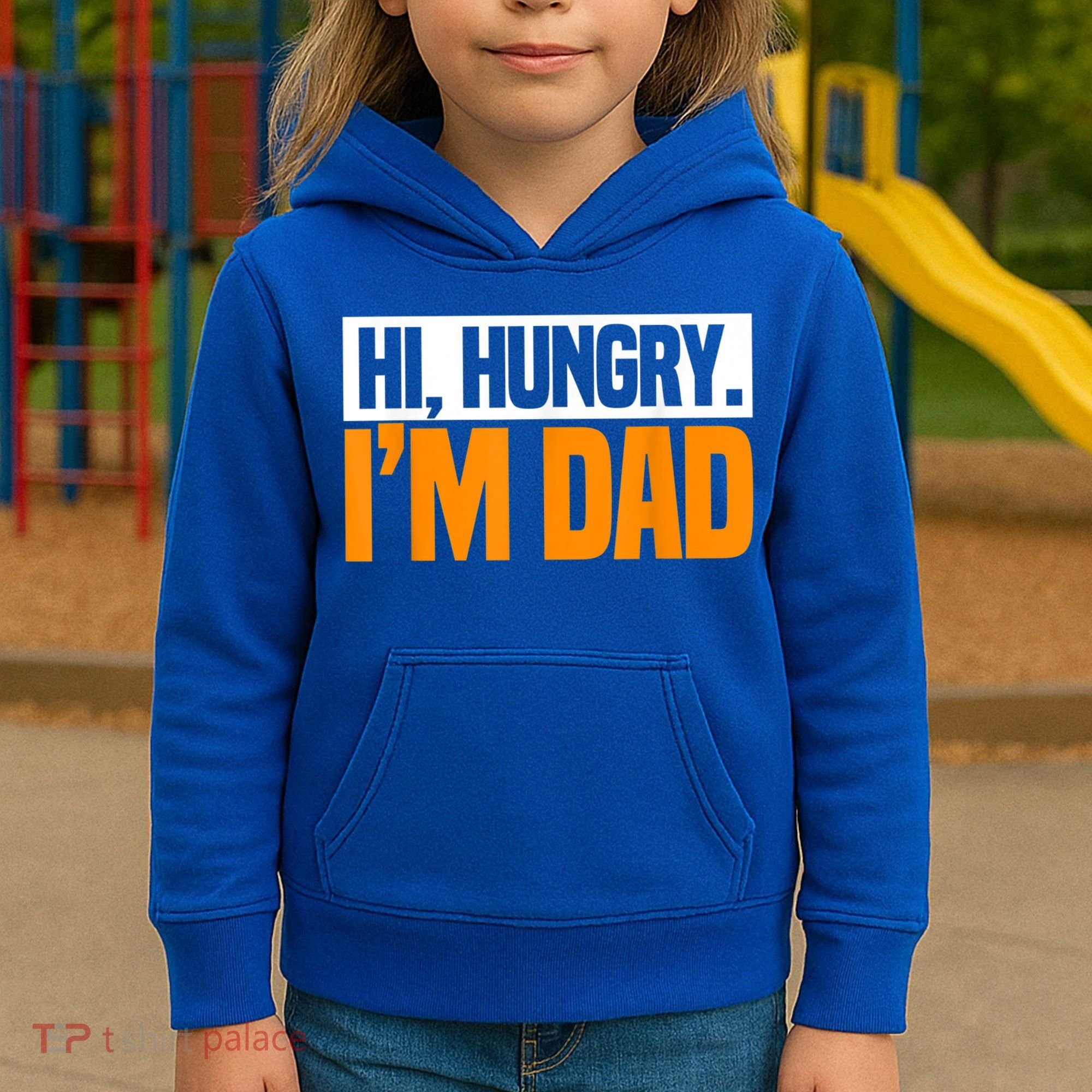 Hi Hungry I'm Dad Jokes Father's Day Gift Kids Hoodie