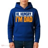 Hi Hungry I'm Dad Jokes Father's Day Gift Kids Hoodie thumb 4