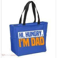 Hi Hungry I'm Dad Jokes Father's Day Gift Tote Bag thumb 2