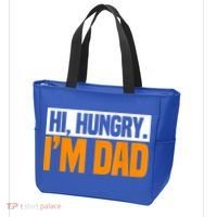 Hi Hungry I'm Dad Jokes Father's Day Gift Tote Bag thumb 3