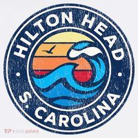 Hilton Head Island South Carolina Sc Vintage Nautical Waves T-Shirt thumb 7
