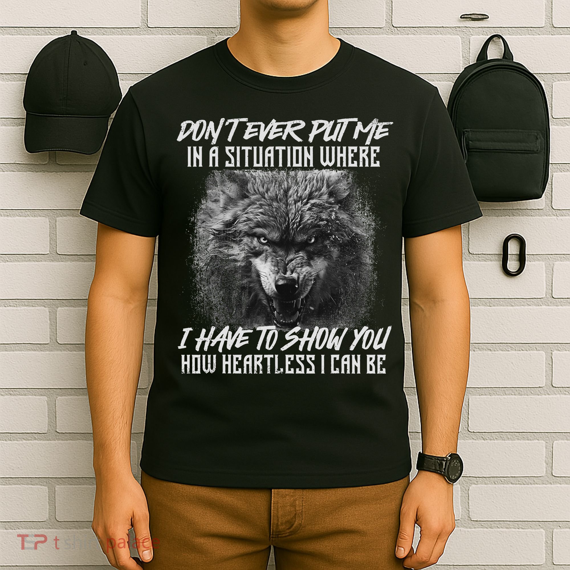 How Heartless I Can Be Wolf Lover Wildlife Animal T-Shirt