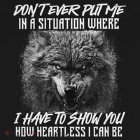 How Heartless I Can Be Wolf Lover Wildlife Animal Women's Tank Top thumb 5