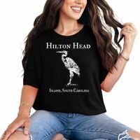 Hilton Head Island Crane Family Vacation Gift Comfort Colors T-Shirt thumb 0