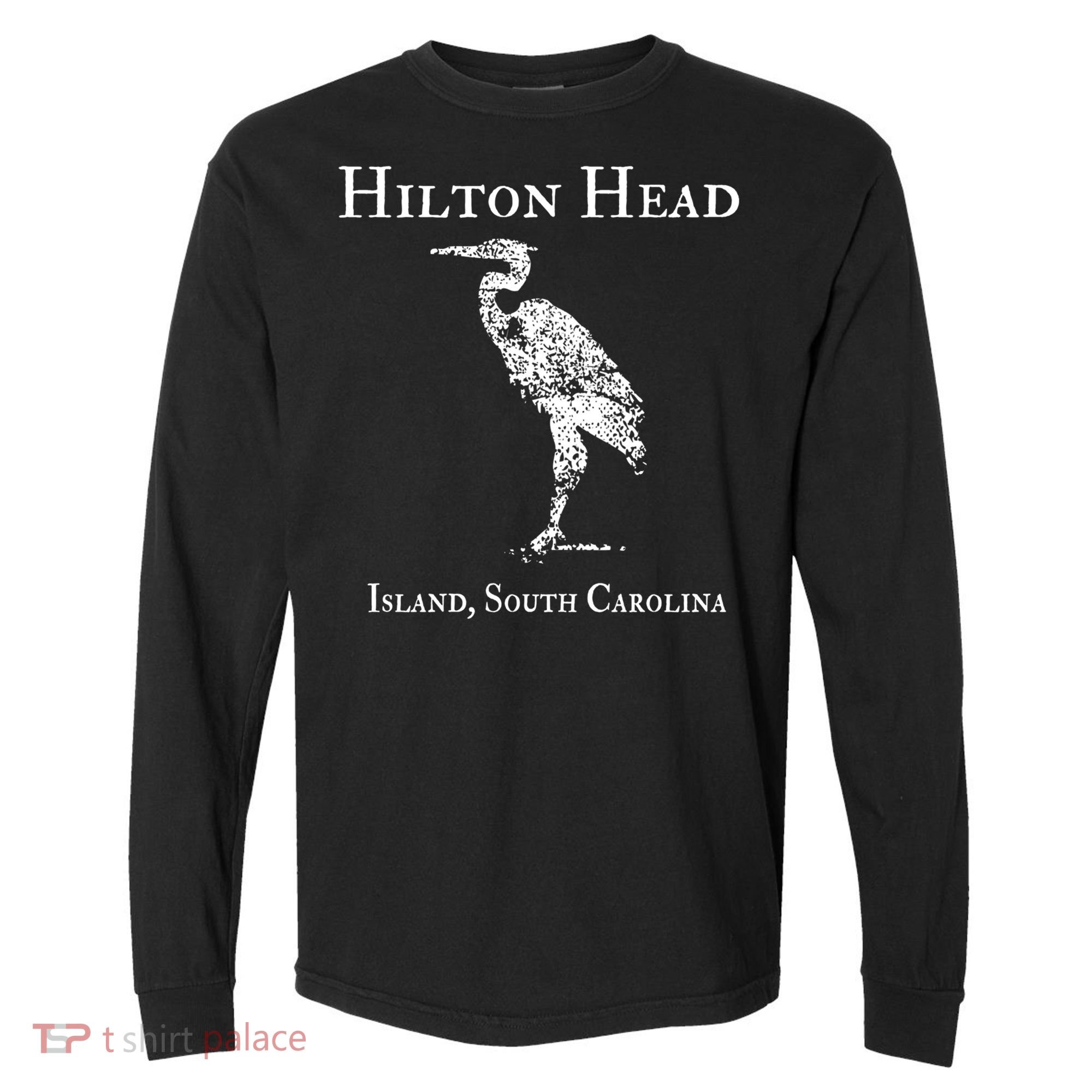 Hilton Head Island Crane Family Vacation Gift Comfort Colors Heavyweight Long Sleeve T-Shirt