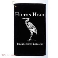 Hilton Head Island Crane Family Vacation Gift Golf Towel thumb 0