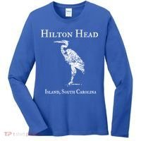 Hilton Head Island Crane Family Vacation Gift Women's Long Sleeve Shirt thumb 0