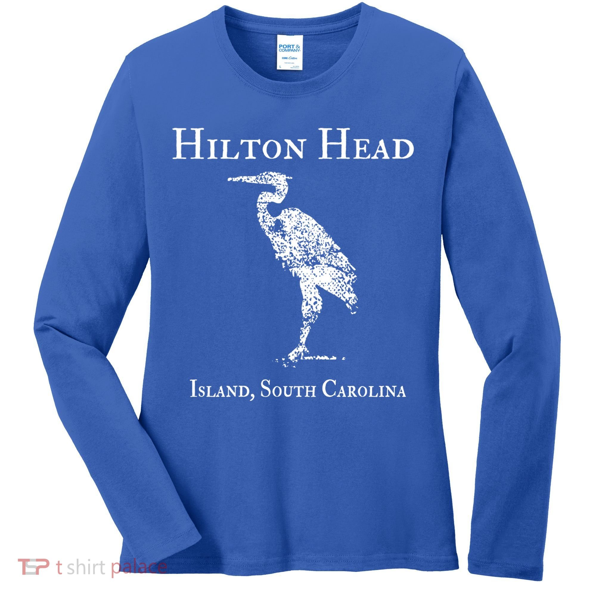 Hilton Head Island Crane Family Vacation Gift Women's Long Sleeve Shirt
