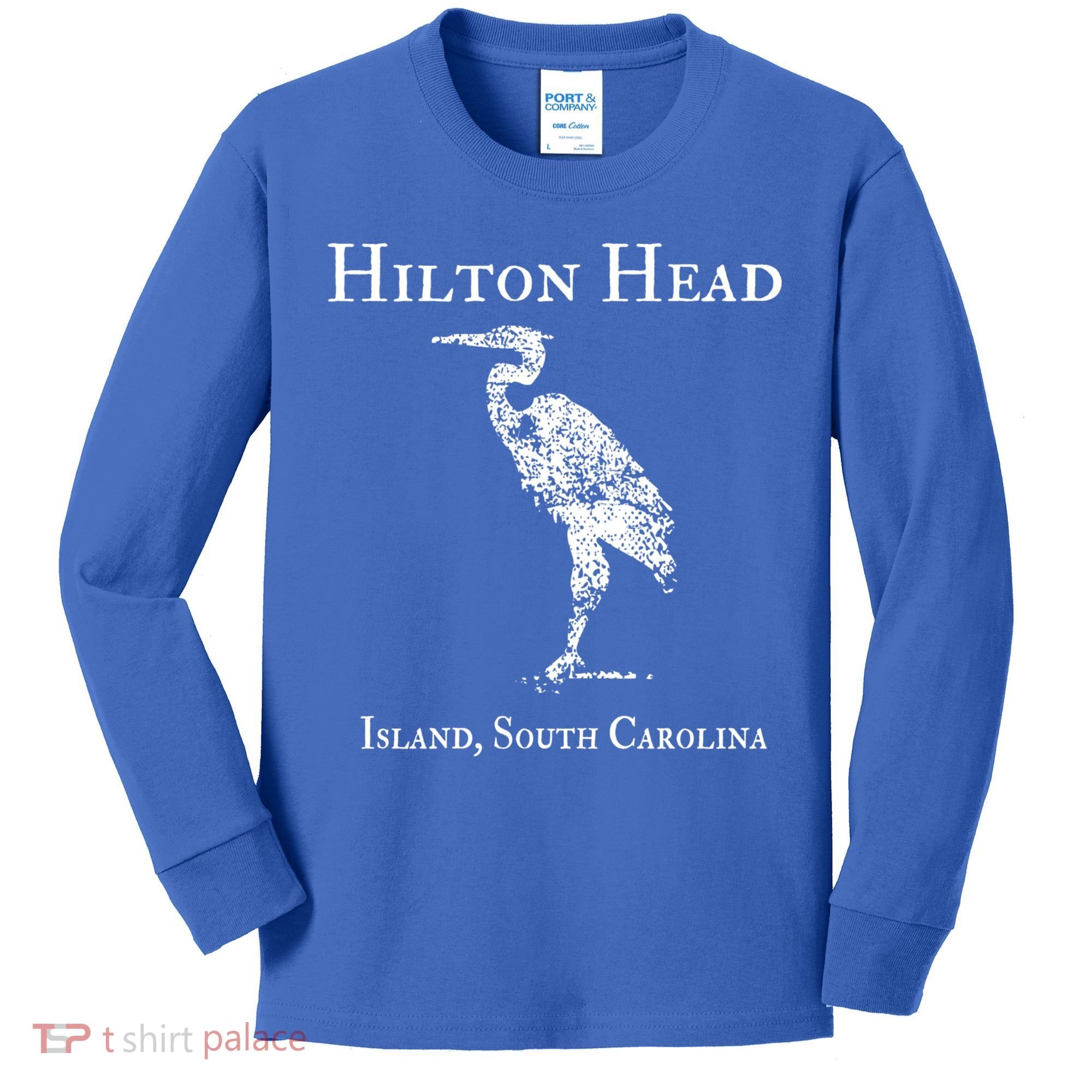 Hilton Head Island Crane Family Vacation Gift Kids Long Sleeve Shirt