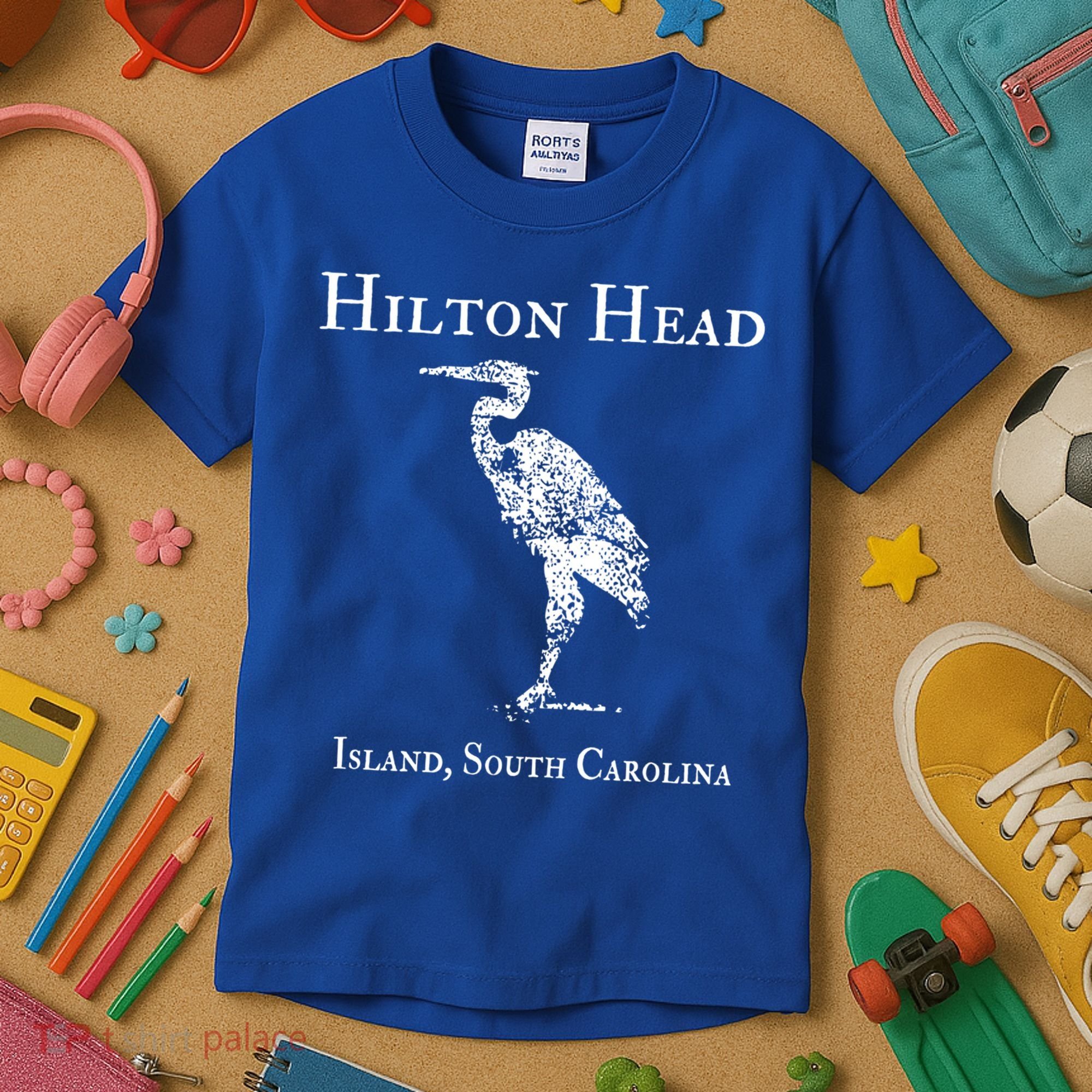 Hilton Head Island Crane Family Vacation Gift Kids T-Shirt
