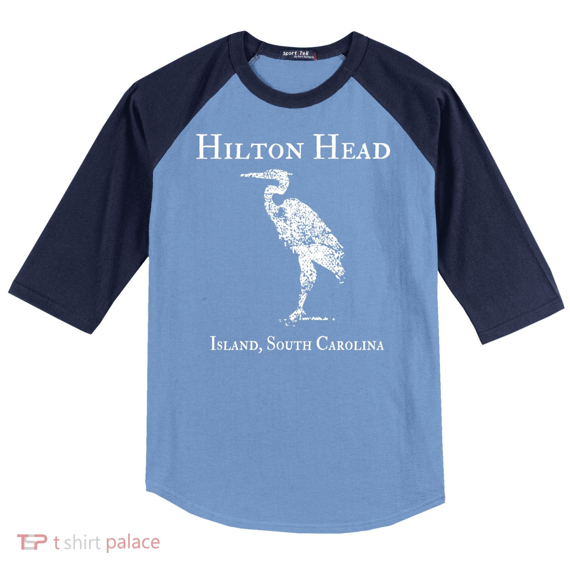 Hilton Head Island Crane Family Vacation Gift Raglan Baseball Sleeve Shirt