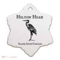Hilton Head Island Crane Family Vacation Gift Ceramic Ornament thumb 0