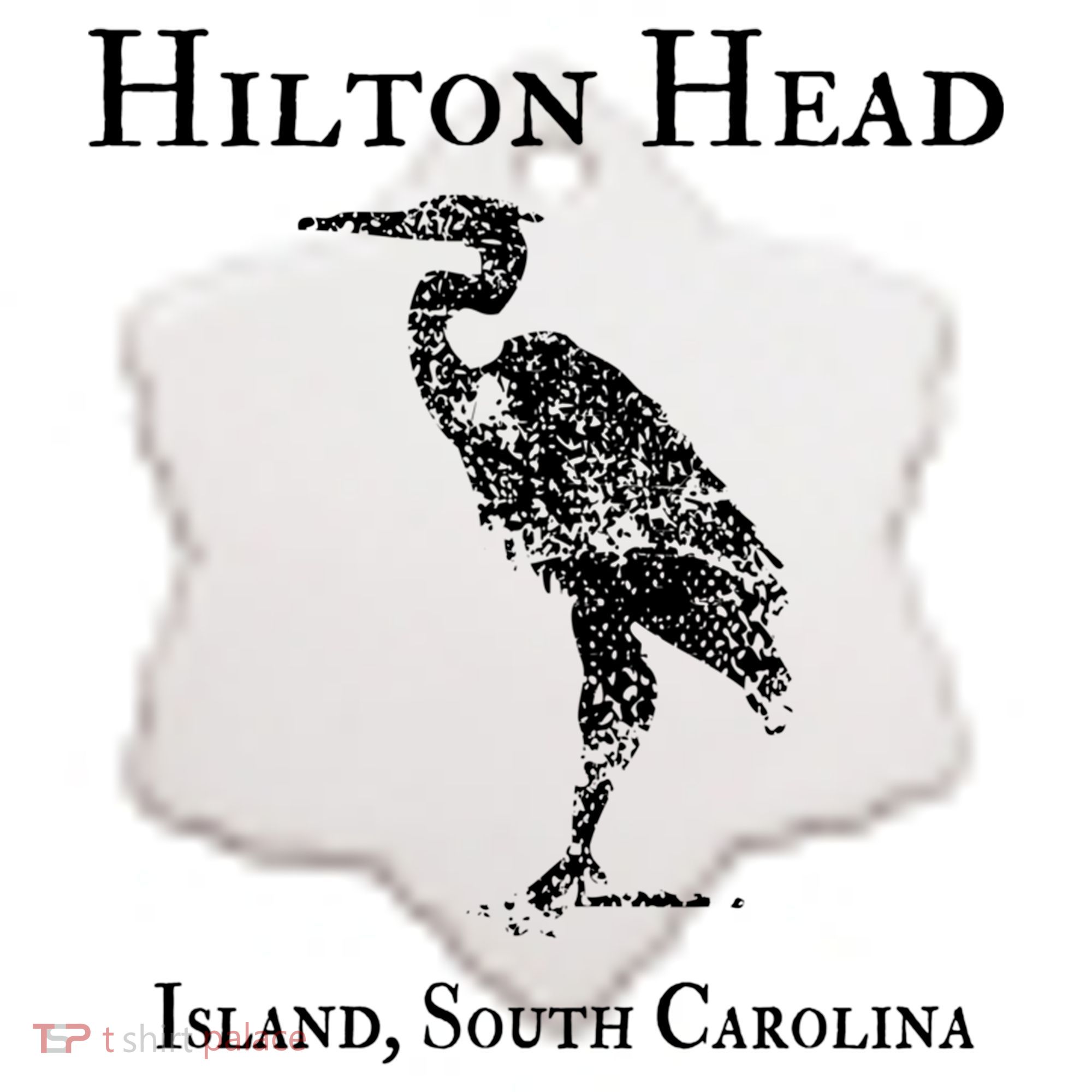Hilton Head Island Crane Family Vacation Gift Ceramic Ornament