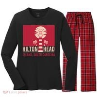 Hilton Head Island Women's Long Sleeve Flannel Pajama Set  thumb 0
