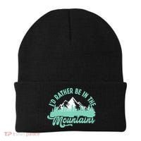 Hiker Hiking ID Rather Be In The Mountains Beanie thumb 0