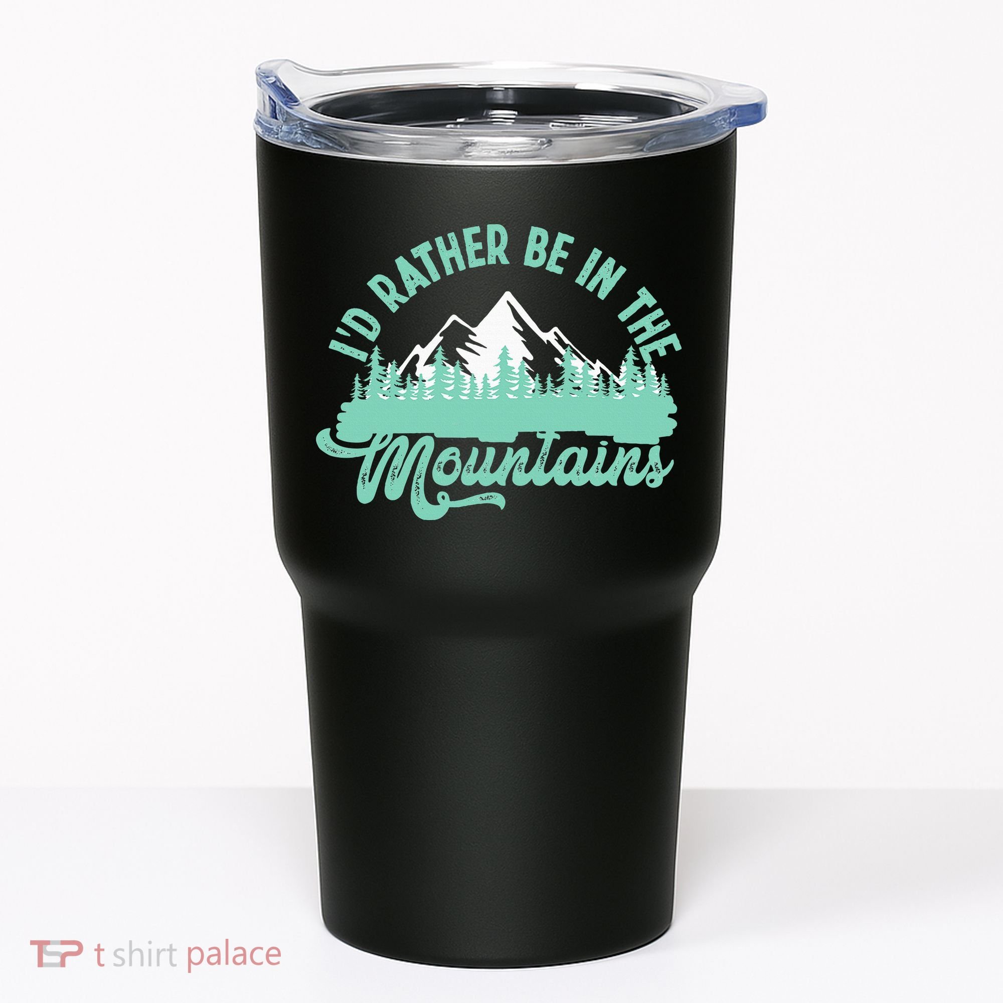 Hiker Hiking ID Rather Be In The Mountains Tumbler