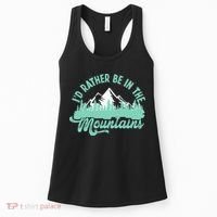 Hiker Hiking ID Rather Be In The Mountains Women's Tank Top thumb 0