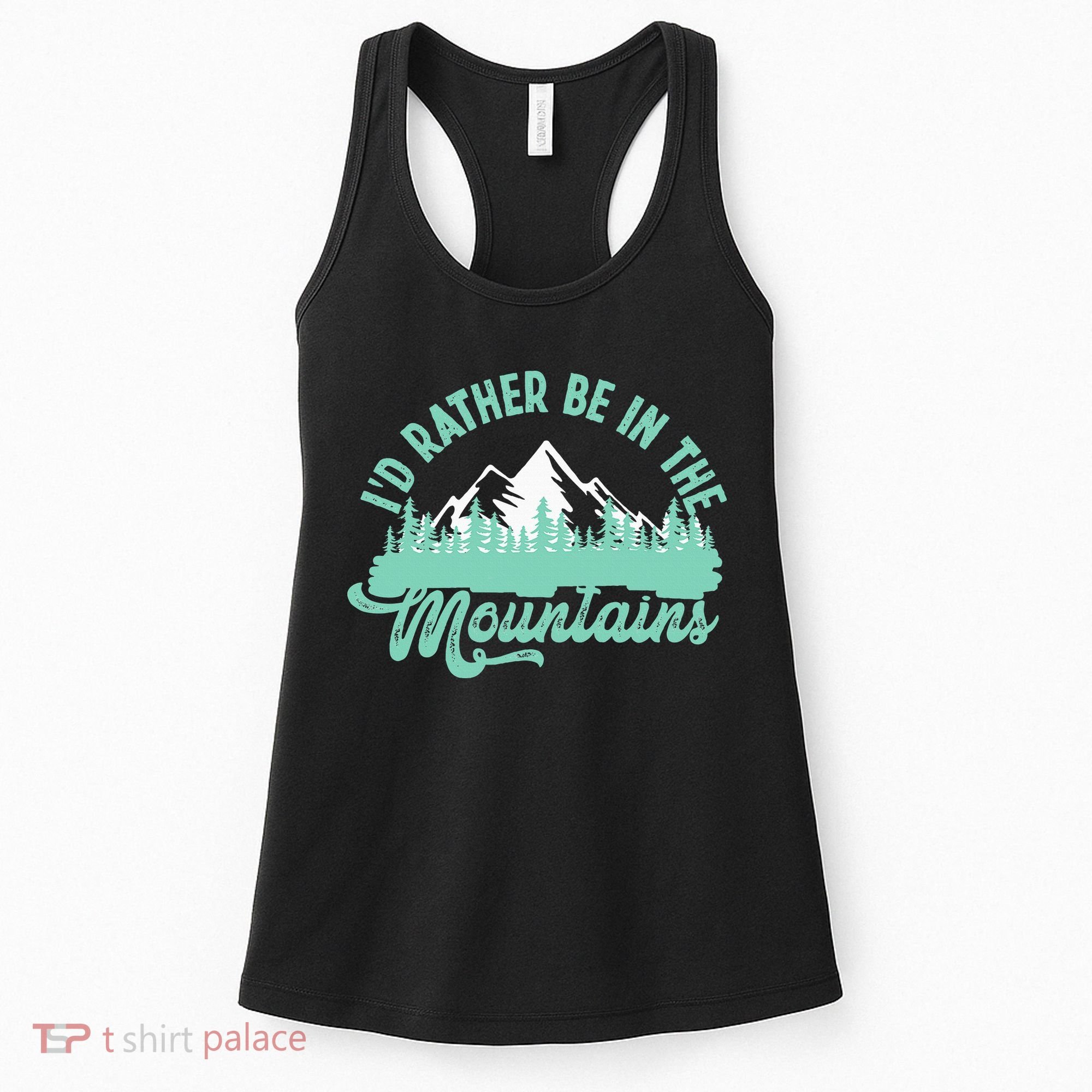Hiker Hiking ID Rather Be In The Mountains Women's Tank Top