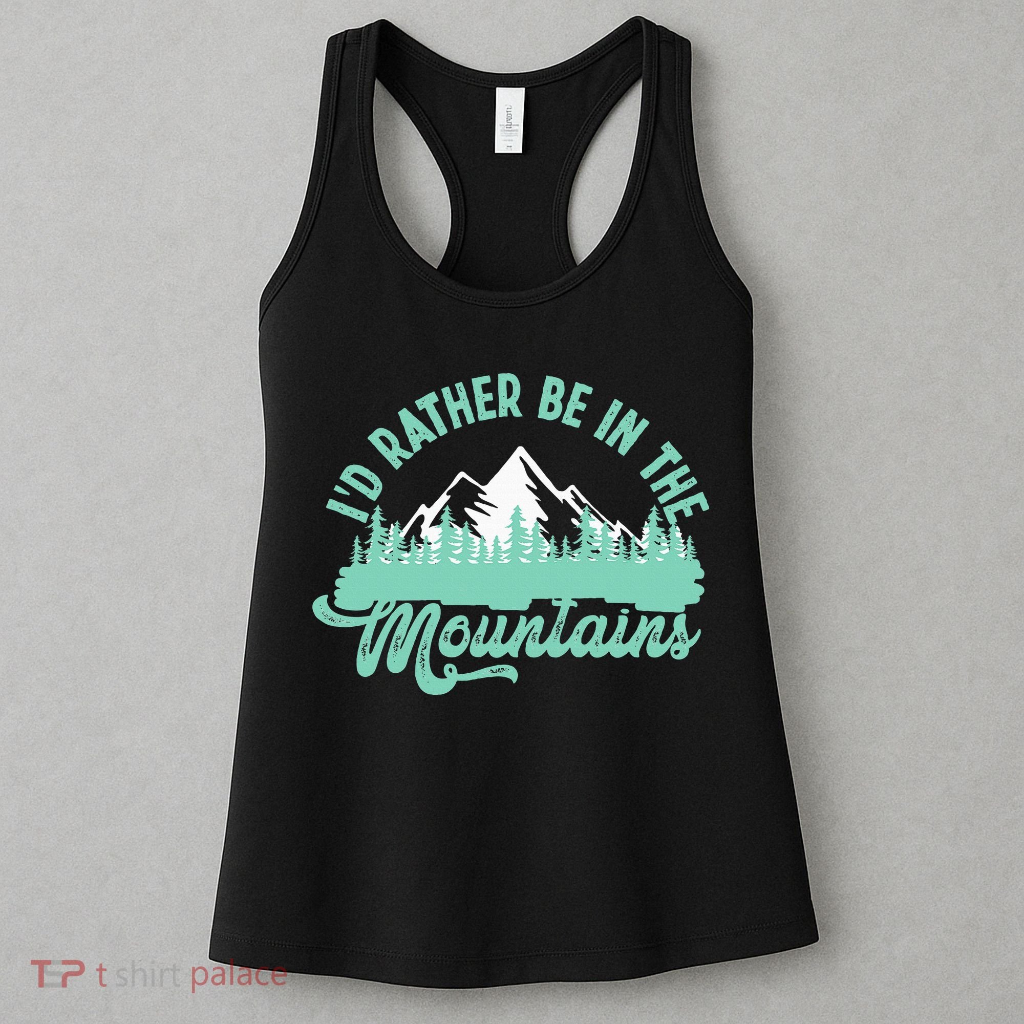 Hiker Hiking ID Rather Be In The Mountains Women's Tank Top
