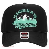 Hiker Hiking ID Rather Be In The Mountains Hat thumb 0