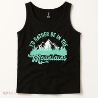 Hiker Hiking ID Rather Be In The Mountains Tank Top thumb 2