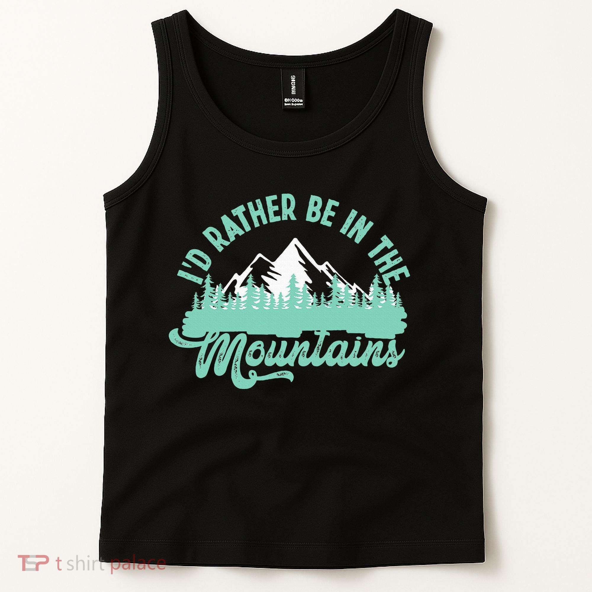 Hiker Hiking ID Rather Be In The Mountains Tank Top